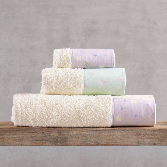 Πετσέτες Σετ Bath Junie Cotton (Σε Κουτί) Rythmos 3Τεμ