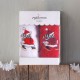 Πετσέτες Χριστουγεννιάτικες Σετ Christmas Terry Gift 04 Χιονάθρωπος Red-White Cotton Rythmos (30x50) 2Τεμ