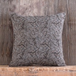 Διακοσμητική Μαξιλαροθήκη Living Room Xaviera Grey-Brown Jacquard Rythmos (40x40) 1Τεμ