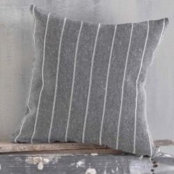 Διακοσμητική Μαξιλαροθήκη Living Room Felipe Dark Grey Jacquard Cotton Rythmos (40x40) 1Τεμ