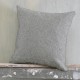 Διακοσμητική Μαξιλαροθήκη Living Room Luna Dark Grey Jacquard Rythmos (40x40) 1Τεμ
