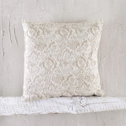 Διακοσμητική Μαξιλαροθήκη Chinille Snake Ecru Jacquard Rythmos (40x40) 1Τεμ