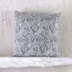 Διακοσμητική Μαξιλαροθήκη Chinille Snake Grey Jacquard Rythmos (40x40) 1Τεμ