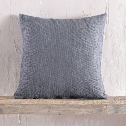 Διακοσμητική Μαξιλαροθήκη Living Room Calhua Blue-Brown Jacquard Chenille Rythmos (40x40) 1Τεμ