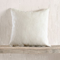 Διακοσμητική Μαξιλαροθήκη Living Room Calhua Ecru Jacquard Chenille Rythmos (40x40) 1Τεμ