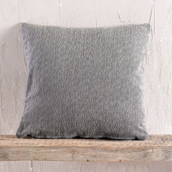 Διακοσμητική Μαξιλαροθήκη Living Room Kento Black Jacquard Chenille Rythmos (40x40) 1Τεμ