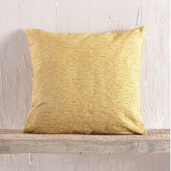 Διακοσμητική Μαξιλαροθήκη Living Room Gozzi Mustard Jacquard Chenille Rythmos (40x40) 1Τεμ