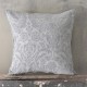 Διακοσμητική Μαξιλαροθήκη Living Room Beatris Grey Jacquard Rythmos (40x40) 1Τεμ