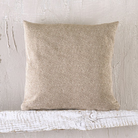 Διακοσμητική Μαξιλαροθήκη Only Beige Jacquard Rythmos (40x40) 1Τεμ