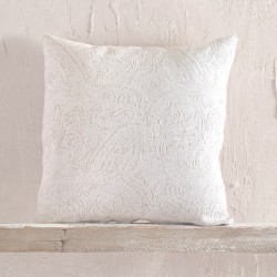 Διακοσμητική Μαξιλαροθήκη Living Room Ivy Ecru Jacquard Rythmos (40x40) 1Τεμ