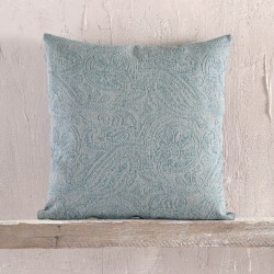 Διακοσμητική Μαξιλαροθήκη Living Room Ivy Blue Jacquard Rythmos (40x40) 1Τεμ