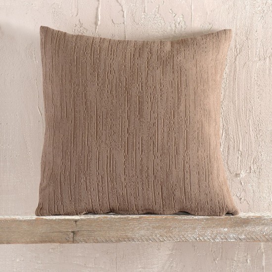 Διακοσμητική Μαξιλαροθήκη Living Room Toris D.Beige Jacquard Rythmos (40x40) 1Τεμ