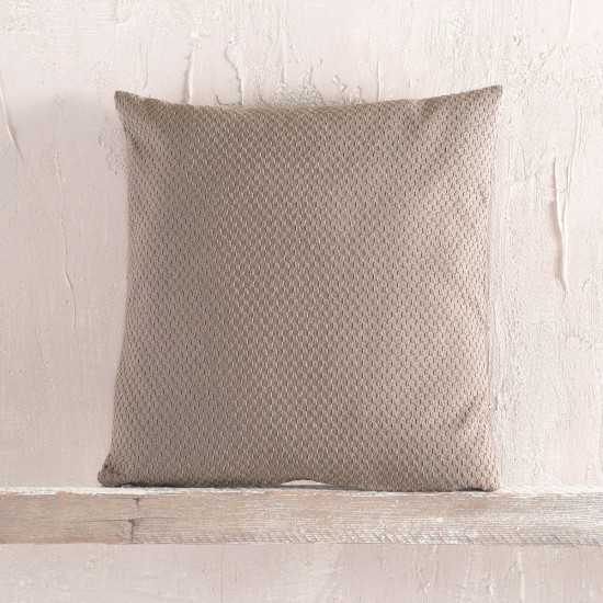 Διακοσμητική Μαξιλαροθήκη Living Room Rami Brown Jacquard Rythmos (40x40) 1Τεμ