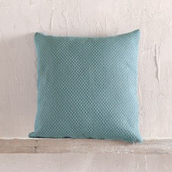 Διακοσμητική Μαξιλαροθήκη Living Room Rami Blue Jacquard Rythmos (40x40) 1Τεμ