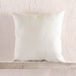 Διακοσμητική Μαξιλαροθήκη Living Room Rami Ecru Jacquard Rythmos (40x40) 1Τεμ