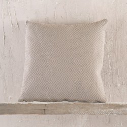 Διακοσμητική Μαξιλαροθήκη Living Room Elysse Beige-Grey Jacquard Rythmos (40x40) 1Τεμ