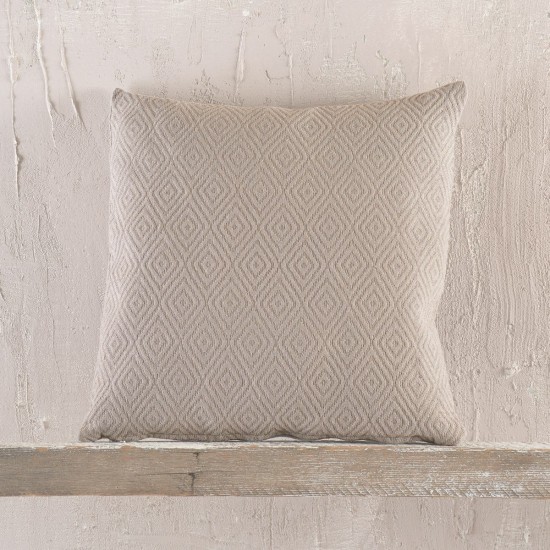 Διακοσμητική Μαξιλαροθήκη Living Room Elysse Beige-Grey Jacquard Rythmos (40x40) 1Τεμ