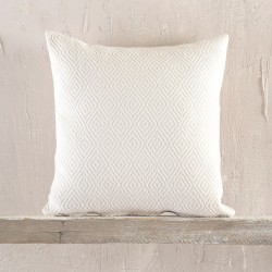 Διακοσμητική Μαξιλαροθήκη Living Room Elysse Ecru Jacquard Rythmos (40x40) 1Τεμ