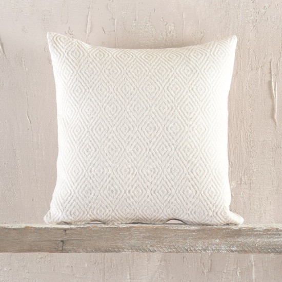 Διακοσμητική Μαξιλαροθήκη Living Room Elysse Ecru Jacquard Rythmos (40x40) 1Τεμ