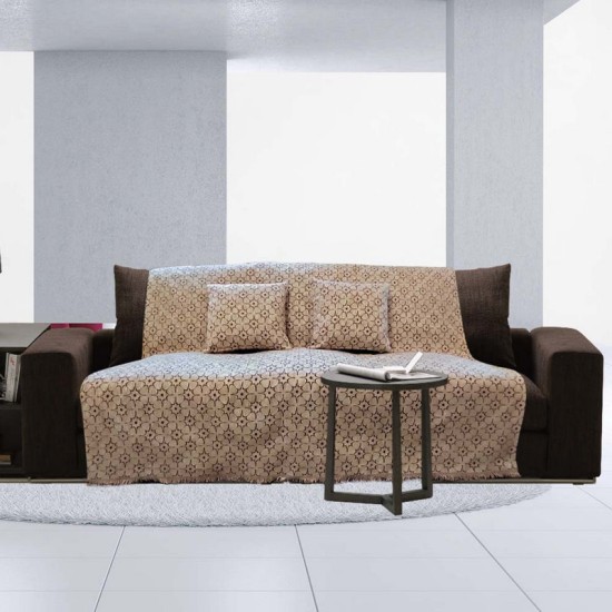 Διακοσμητική Μαξιλαροθήκη Sofa Throws Nancy Beige Chenille Jacquard Sb Concept (40x40) 1Τεμ