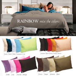 Μαξιλαροθήκες Σετ Rainbow Sateen Cotton Sb Concept (50x70) 2Τεμ