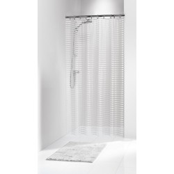 Κουρτίνα Μπάνιου Vinyl Shower Curtains Tiles White Elemental By Sealskin (180x200) 1Τεμ Κουρτίνα Μπάνιου Vinyl Shower Curtains Tiles White Elemental By Sealskin (180x200) 1Τεμ