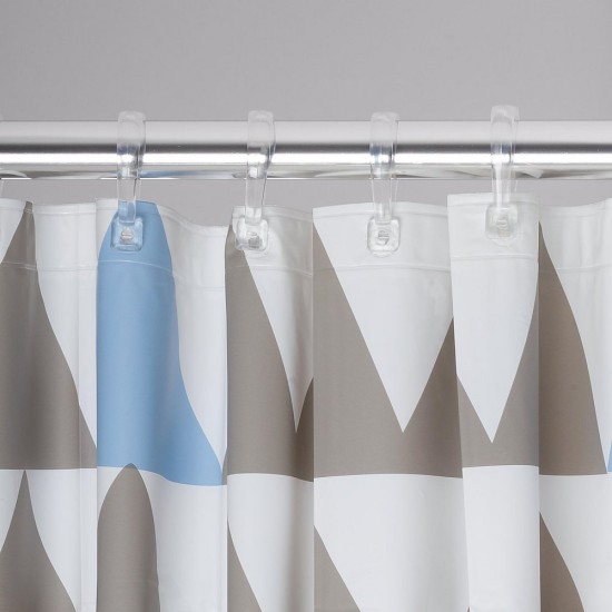 Κουρτίνα Μπάνιου Πλαστική Nordic Light Blue Sealskin (180x200) 1Τεμ