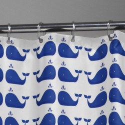 Κουρτίνα Μπάνιου Vinyl Shower Curtains Whale Blue Sealskin (180x200) 1Τεμ