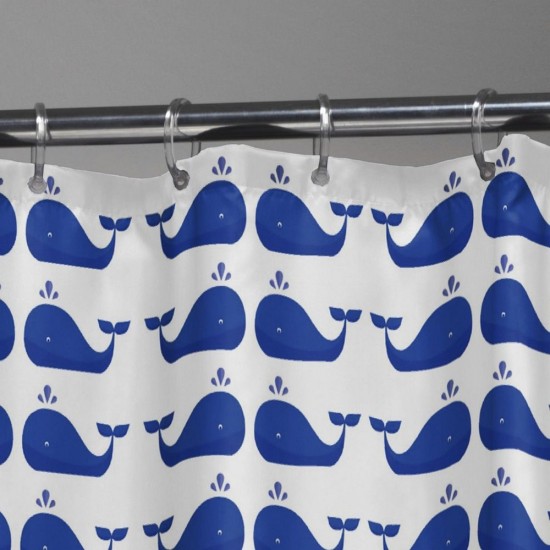 Κουρτίνα Μπάνιου Vinyl Shower Curtains Whale Blue Sealskin (180x200) 1Τεμ