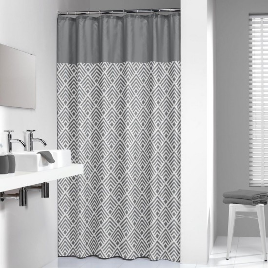 Κουρτίνα Μπάνιου Υφασμάτινη Angoli Grey Sealskin (180x200) 1Τεμ