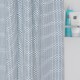 Κουρτίνα Μπάνιου Υφασμάτινη Wave Blue Sealskin (180x200) 1Τεμ