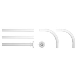 Βραχίονας Μπάνιου Γωνιακός Φ20mm Combi White Sealskin (90x90x90) 1Τεμ