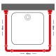 Βραχίονας Μπάνιου Γωνιακός Φ20mm Combi White Sealskin (90x90x90) 1Τεμ