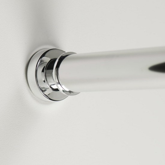 Βραχίονας Μπάνιου Πτυσσόμενος Φ28mm Telescopic Chrome Sealskin (125-220) 1Τεμ