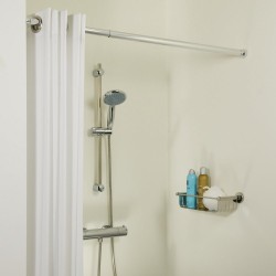 Βραχίονας Μπάνιου Πτυσσόμενος Φ28mm Telescopic Chrome Sealskin (80-130) 1Τεμ