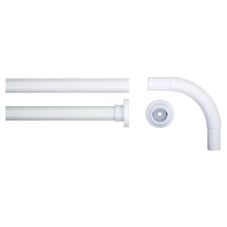 Βραχίονας Μπάνιου Γωνιακός Φ28mm Corner White Sealskin (90x90) 1Τεμ Βραχίονας Μπάνιου Γωνιακός Φ28mm Corner White Sealskin (90x90) 1Τεμ