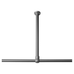 Στήριγμα Οροφής Για Βραχίονα Μπάνιου Φ28mm Ceiling Support Aluminum Sealskin (60cm) 1Τεμ