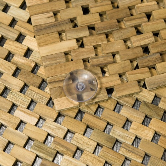 Ταπέτο Μπάνιου Ξύλινο Bathmats Woodblock Τeak Sealskin (60x60) 1Τεμ