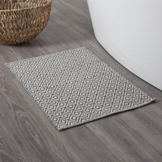 Πατάκι Λεκάνης Bathmats Trellis Grey Sealskin (60x90) 1Τεμ
