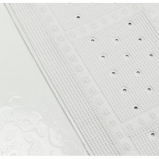 Πατάκι Αντιολισθητικό Ντουζιέρας Safety Mats Unilux White Sealskin (55x55) 1Τεμ