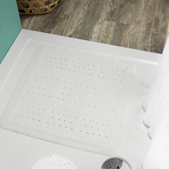 Πατάκι Αντιολισθητικό Ντουζιέρας Safety Mats Unilux White Sealskin (55x55) 1Τεμ