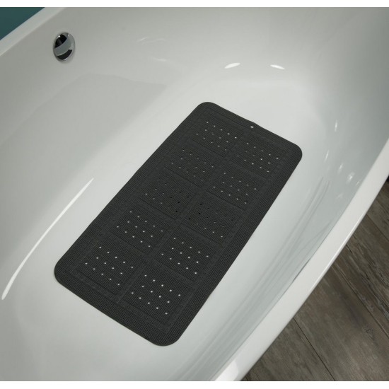 Πατάκι Αντιολισθητικό Μπανιέρας Safety Mats Unilux Anthracite Sealskin (35x70) 1Τεμ