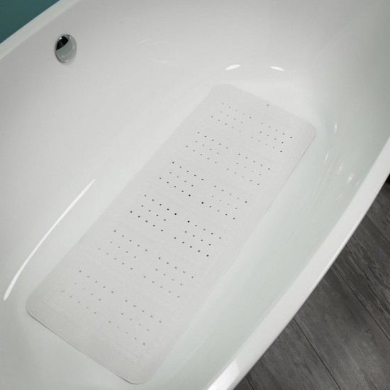 Πατάκι Αντιολισθητικό Μπανιέρας Safety Mats Unilux White Sealskin (35x90) 1Τεμ