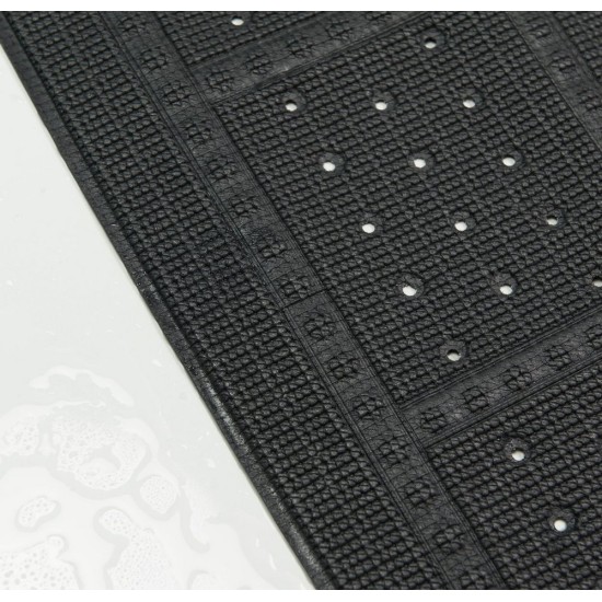 Πατάκι Αντιολισθητικό Μπανιέρας Safety Mats Unilux Anthracite Sealskin (35x90) 1Τεμ