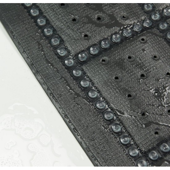 Πατάκι Αντιολισθητικό Μπανιέρας Safety Mats Unilux Anthracite Sealskin (35x90) 1Τεμ