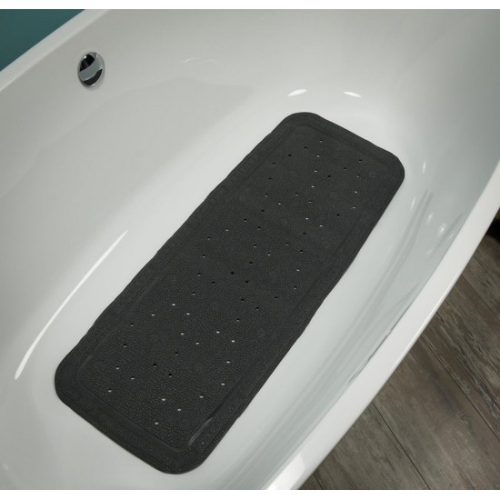 Πατάκι Αντιολισθητικό Μπανιέρας Safety Mats Unilux Anthracite Sealskin (35x90) 1Τεμ