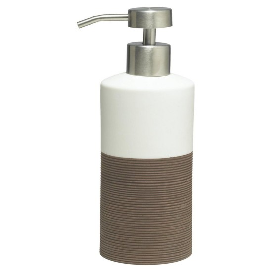 Δοχείο Κρεμοσάπουνου Accessories Doppio Soap Dispenser Brown Sealskin 1Τεμ