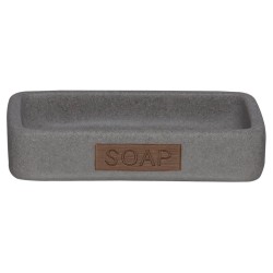 Σαπουνοθήκη Accessories Pierra Pierra Soap Dish Grey Sealskin 1Τεμ