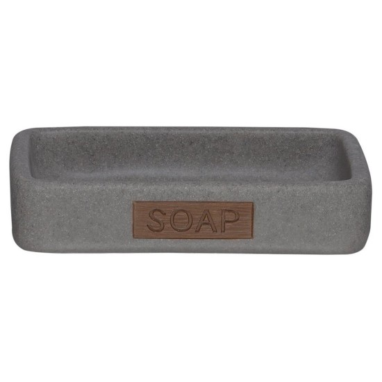 Σαπουνοθήκη Accessories Pierra Pierra Soap Dish Grey Sealskin 1Τεμ