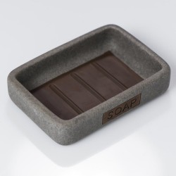 Σαπουνοθήκη Accessories Pierra Pierra Soap Dish Grey Sealskin 1Τεμ